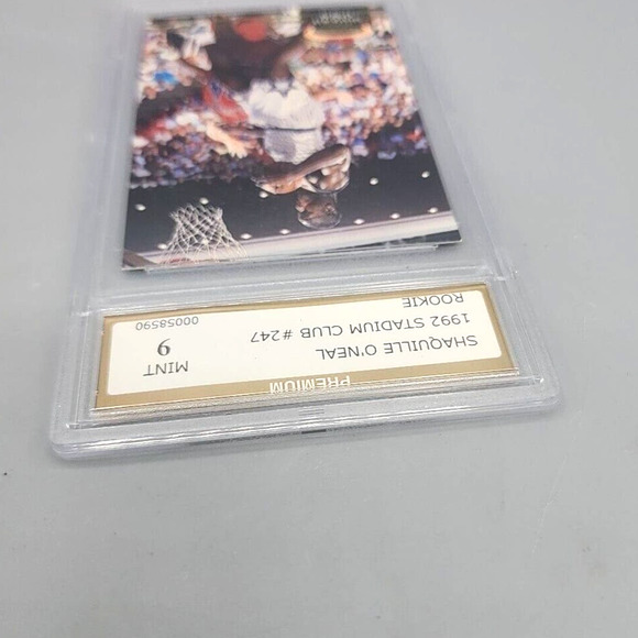 Shaquille O'Neal Rookie Card RC 1992-93 Stadium Club #247 PSG 9 Mint Basketball - Picture 4 of 6
